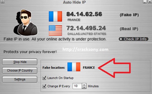 Auto Hide IP License Number